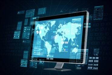 World map and data showing Mythos AI in cyber operations