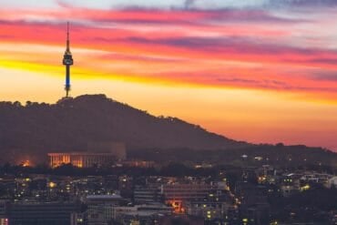 Night view of Seoul showing data breach fine for ecommerce giant