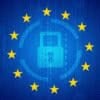 Lock and EU flag showing cybersecurity agency access Mythos AI