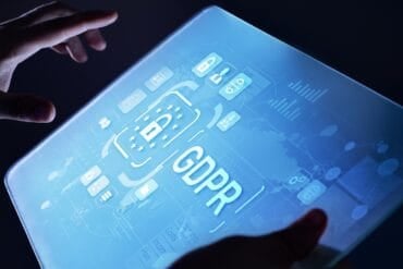 GDPR on screen showing AI agents