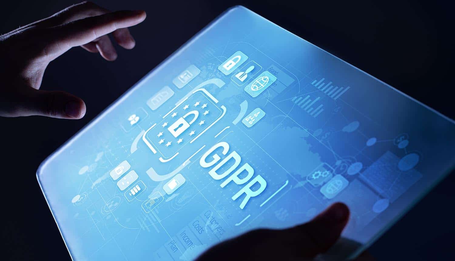 GDPR on screen showing AI agents
