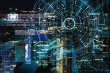 AI on digital landscape showing security vulnerabilities