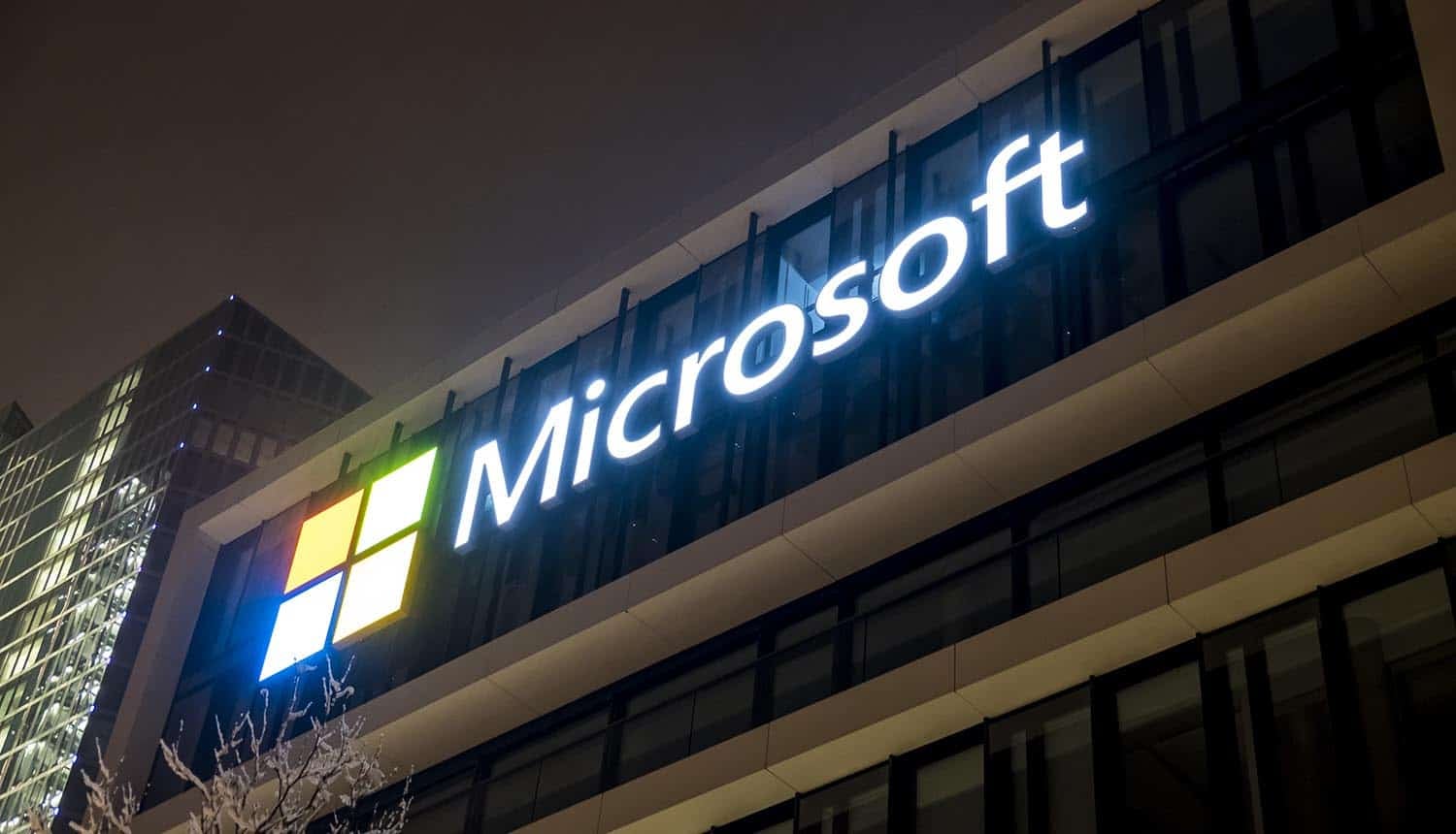 Microsoft building showing Mythos AI and security vulnerabilities