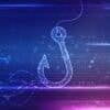 Digital hook showing data breach at fintech