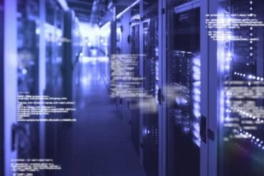 Data processing in data center showing OpenAI agents
