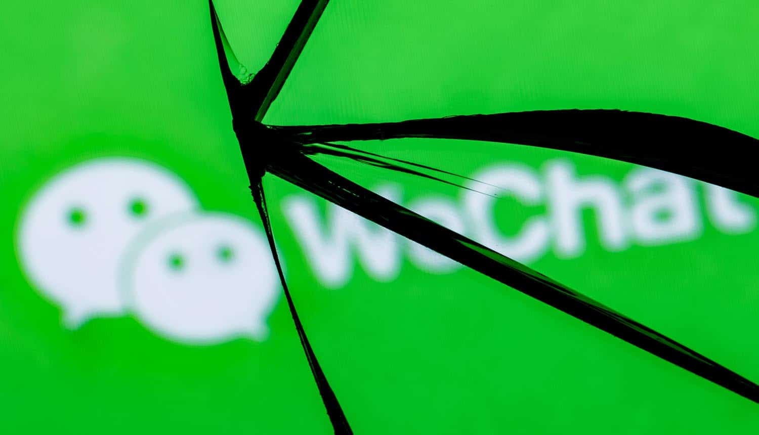 WeChat in broken mirror showing zero-click attack