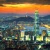 South Korea skyline of Seoul showing AI cyber attacks on South Korean banks