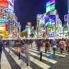 Pedestrians crosswalk showing cyber attacks